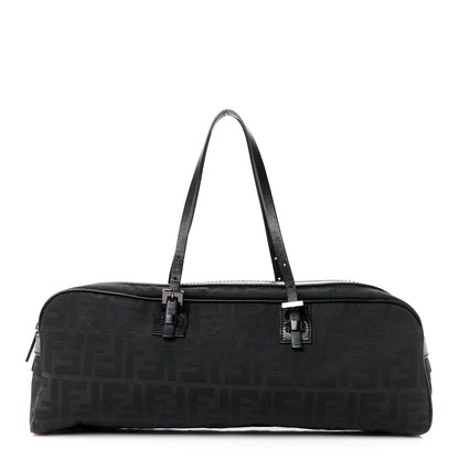 Fendi Zucca Zip Top Tote Black 1 of 10