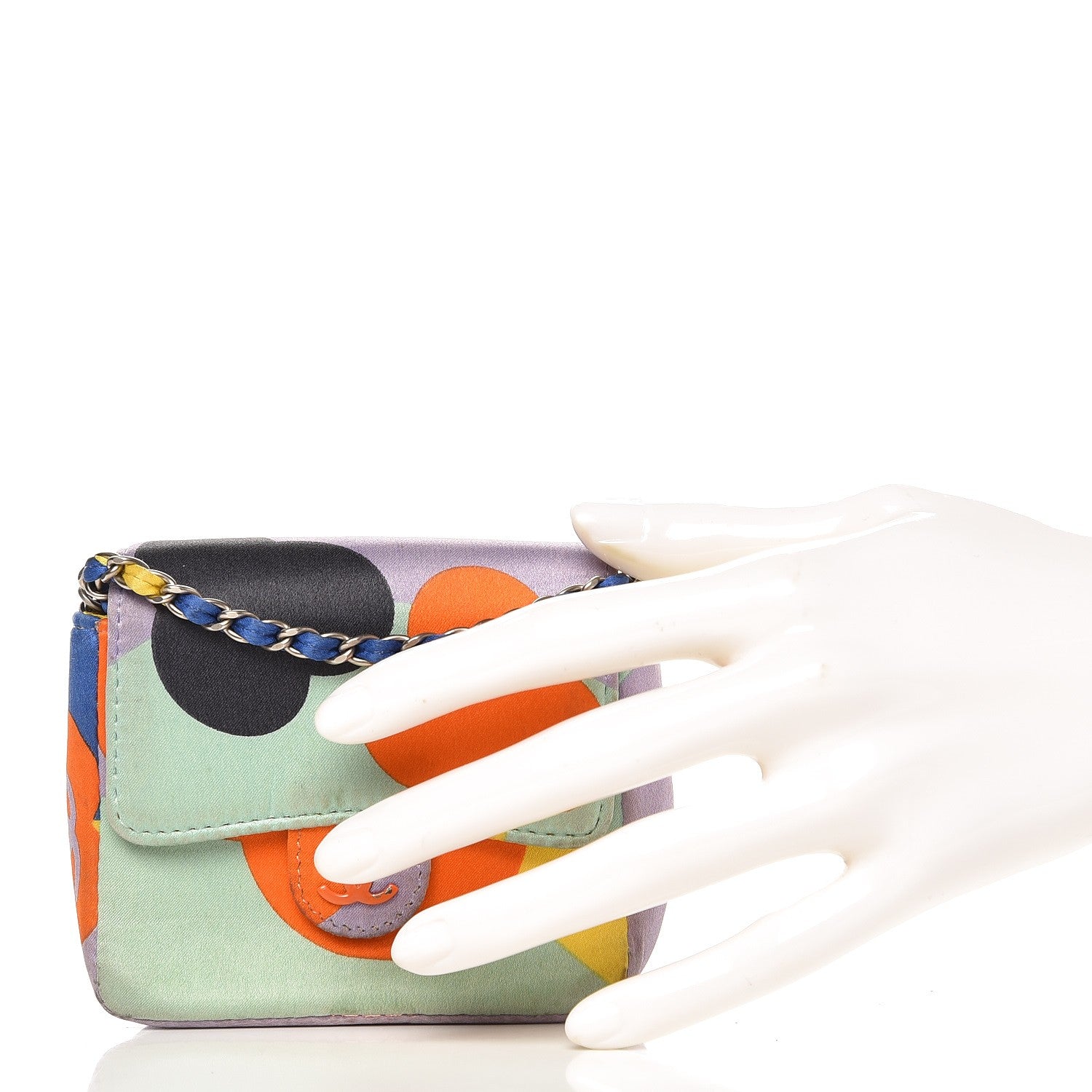 Chanel Satin Convertible Micro Flap Multicolor 3 of 16