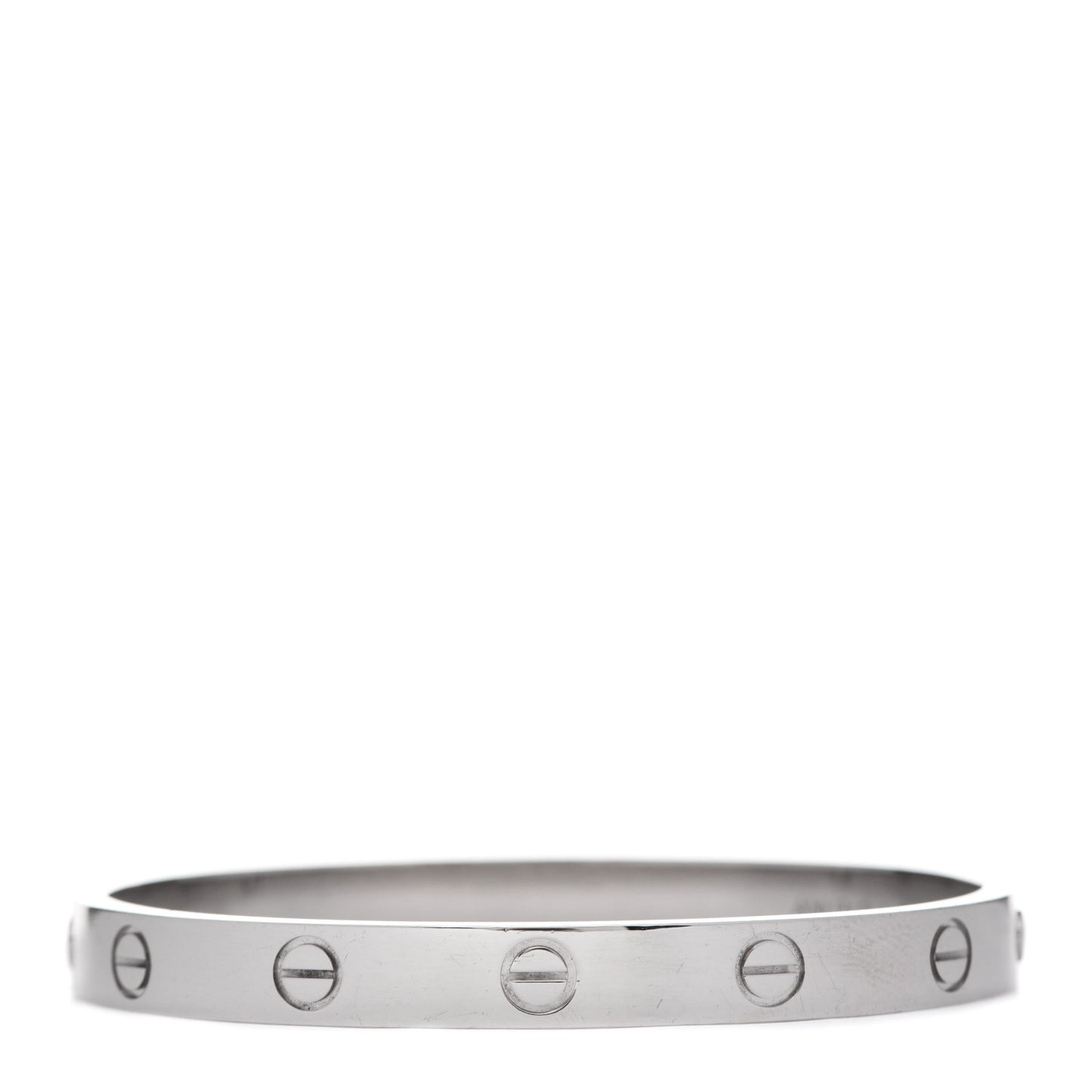 18K White Gold LOVE Bracelet 16