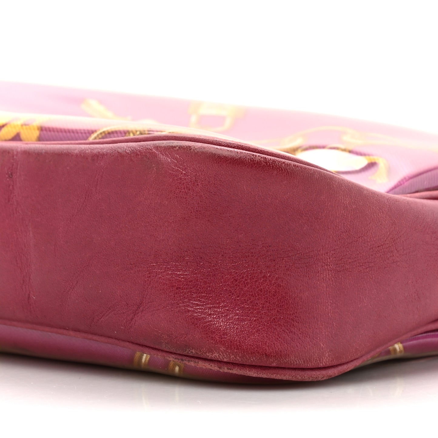 Monogram Charms Pochette Accessories Bag Fuchsia