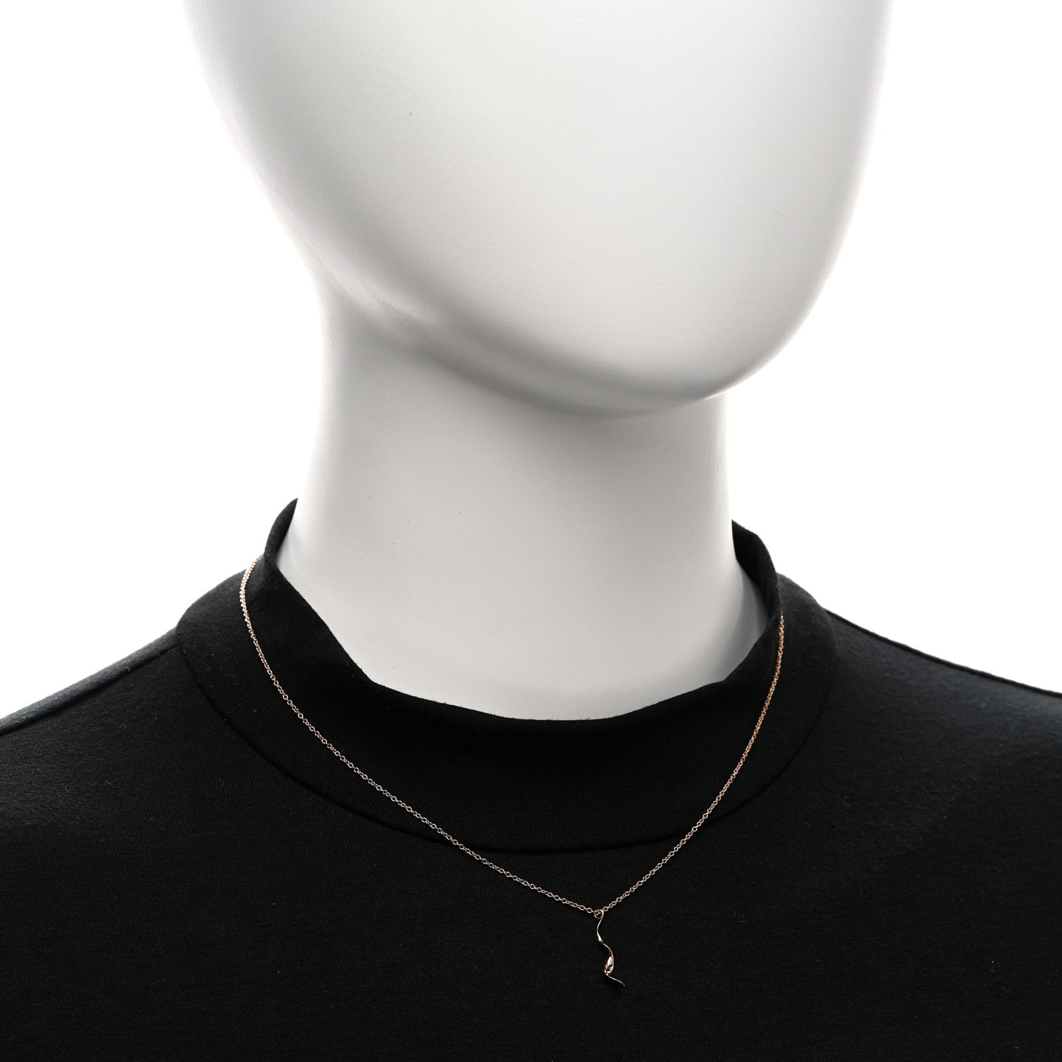 Tiffany 18K Rose Gold Frank Gehry Orchid Pendant Necklace 2 of 4