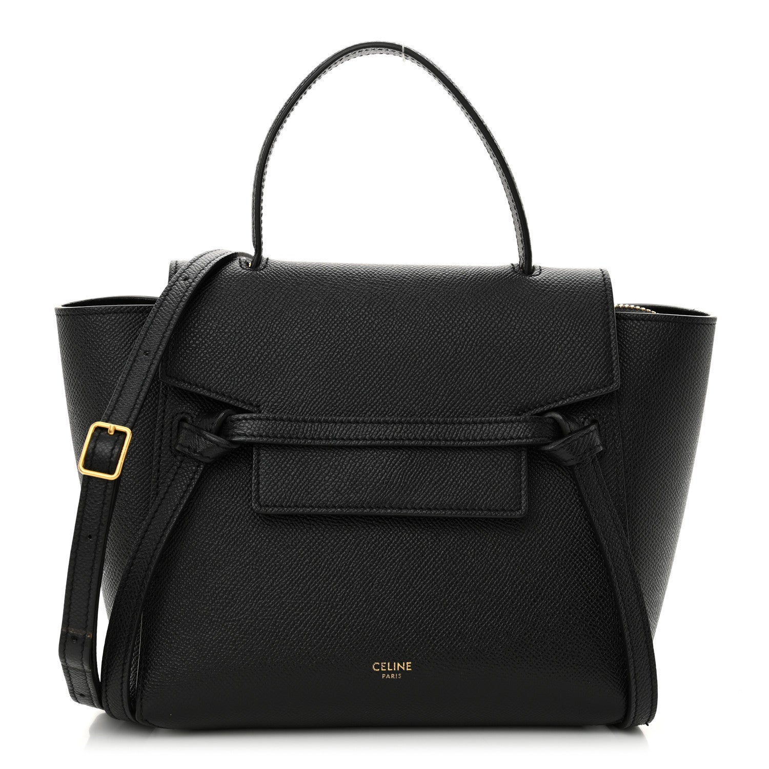 Celine Grained Calfskin Nano Belt Bag Black 1 of 12