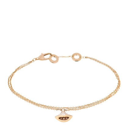 Bulgari 18K Rose Gold Diamond Divas' Dream Bracelet 1 of 4
