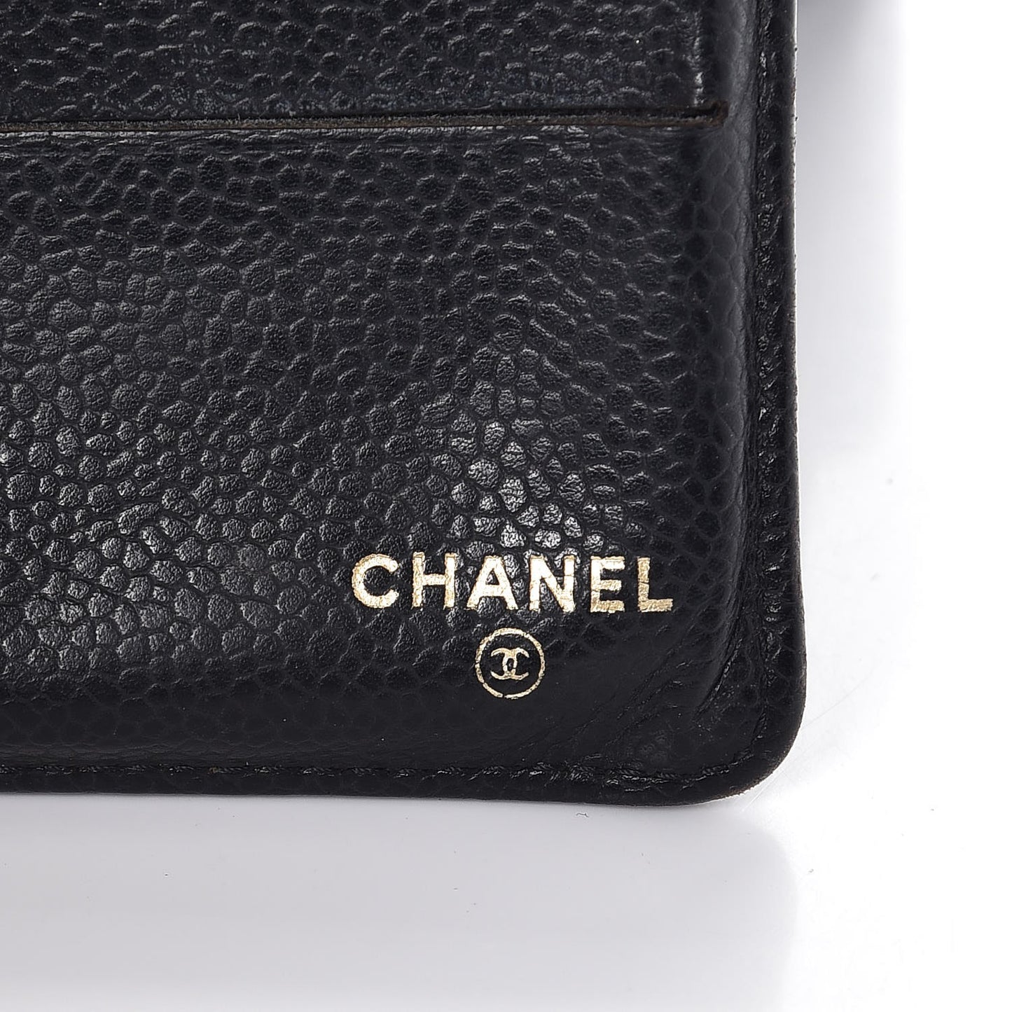 Caviar Quilted Large Flap Wallet Black