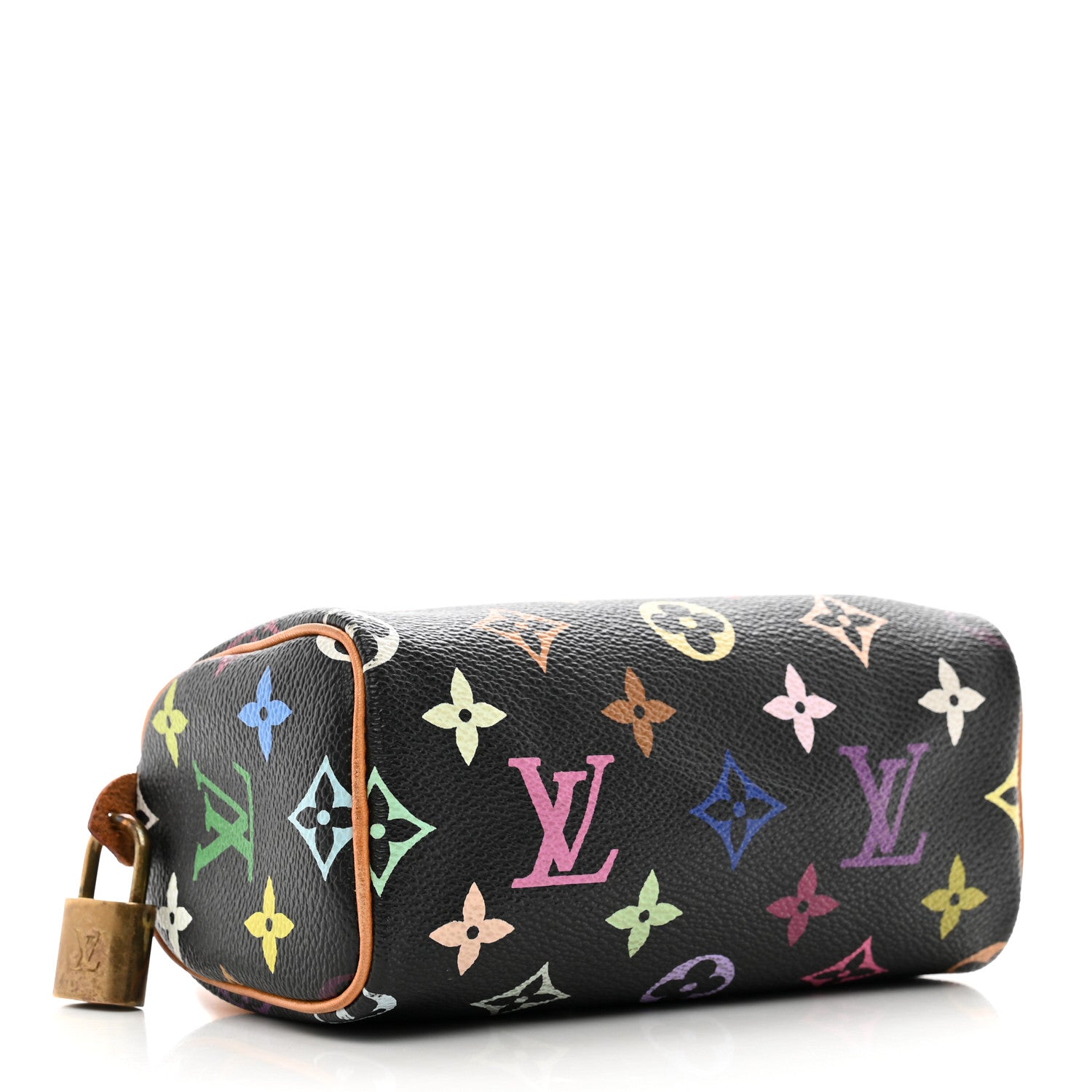 Louis Vuitton Monogram Multicolor Mini Sac HL Speedy Black 4 of 10