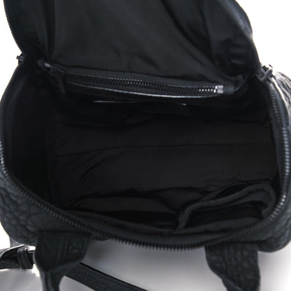 Alexander Wang Pebbled Lambskin Rockie Black Iridescent Hardware 5 of 13