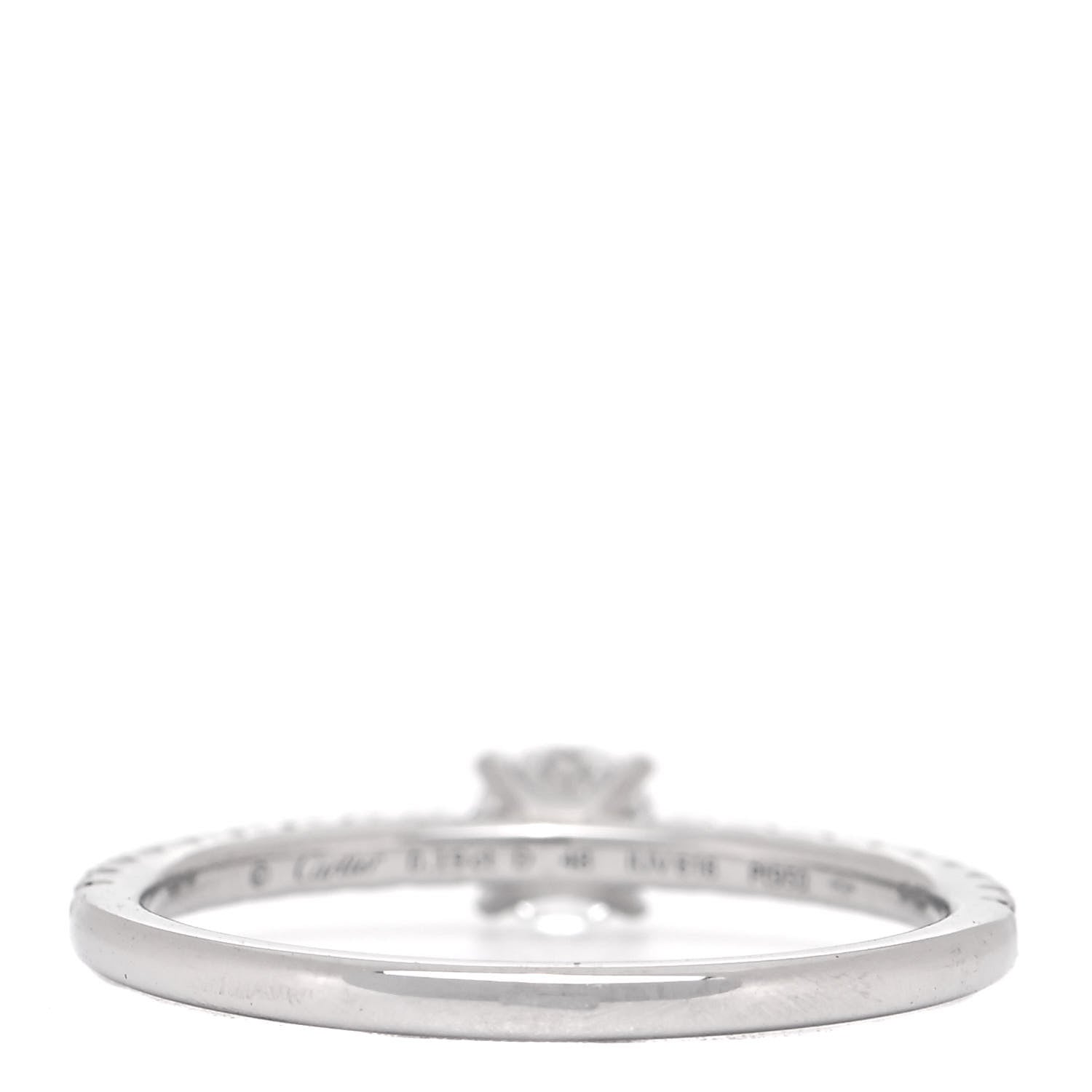 Cartier Platinum Diamond .19ct Etincelle De Cartier Solitaire Engagement Ring 48 4.5 3 of 6