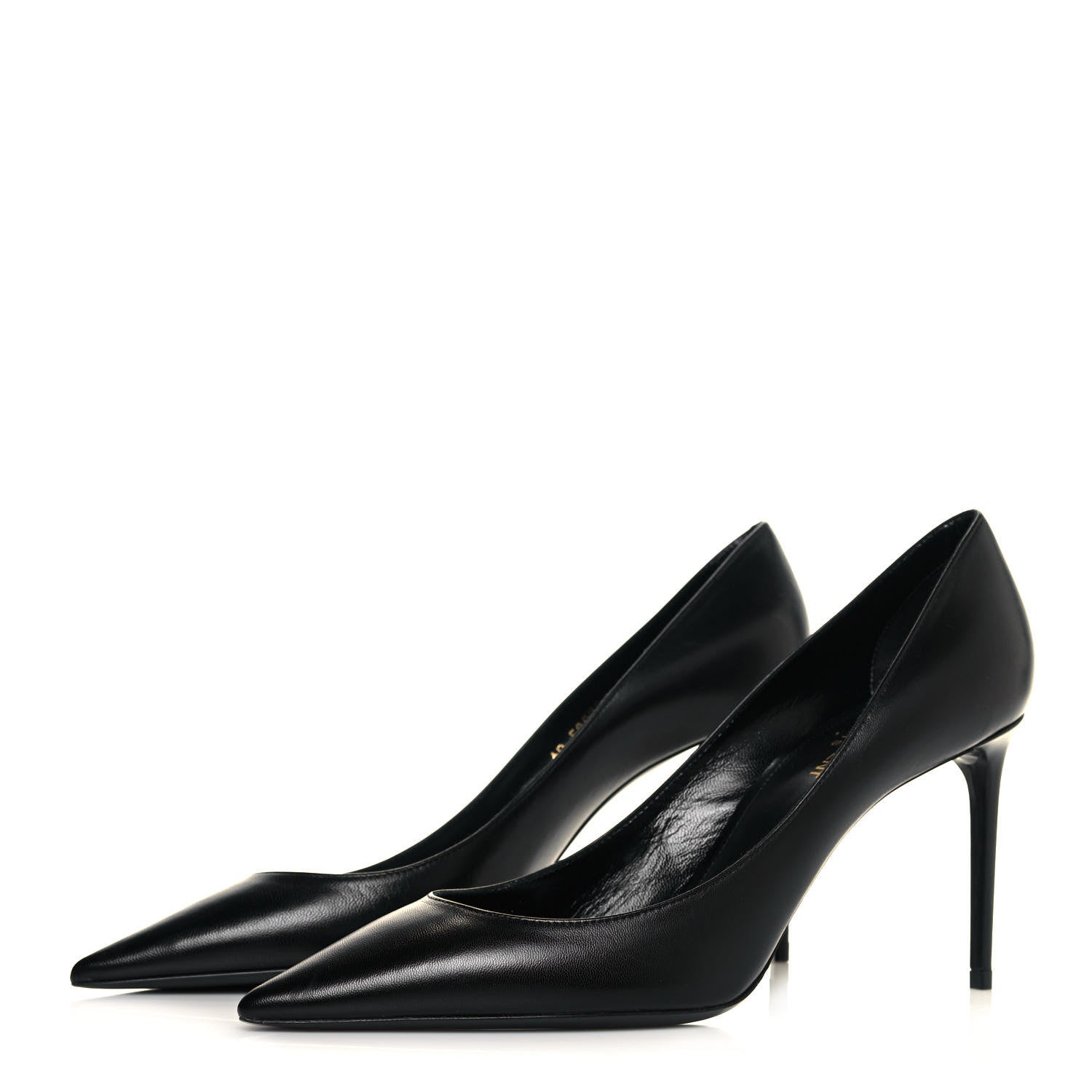 Saint Laurent Calfskin Zoe 85 Pumps 40 Black 3 of 9