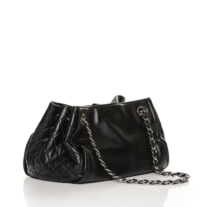 Chanel Calfskin CC Open Accordion Shoulder Bag Black 3 of 7