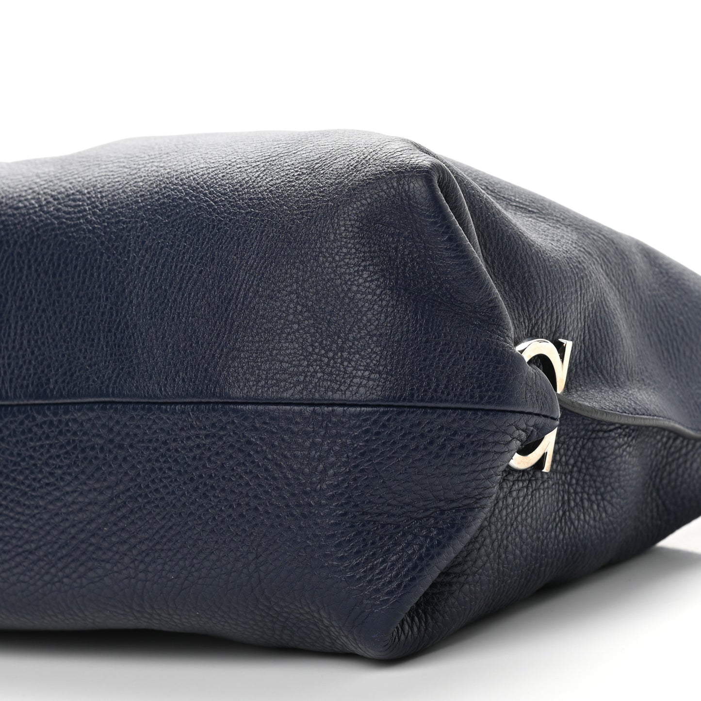 Calfskin Fanisa Gancini Hobo Oxford Blue