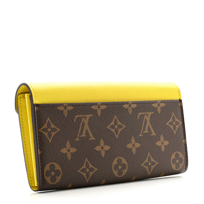 Louis Vuitton Monogram Tribal Mask Sarah Wallet Yellow 3 of 10