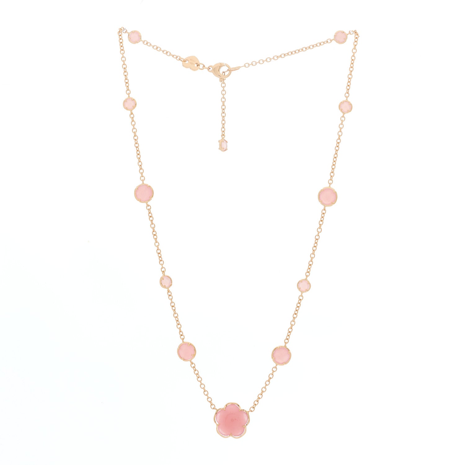 Pasquale Bruni 18K Rose Gold Pink Chalcedony Bon Ton Necklace 2 of 5