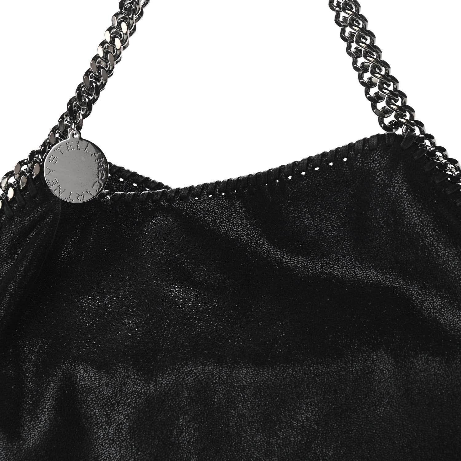 Stella McCartney Shaggy Deer Big Falabella Tote Black 7 of 9