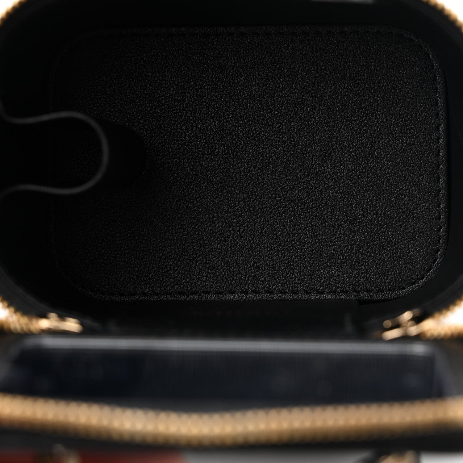 Chanel Lambskin Quilted Mini Enamel Vanity Case With Chain Black 5 of 11