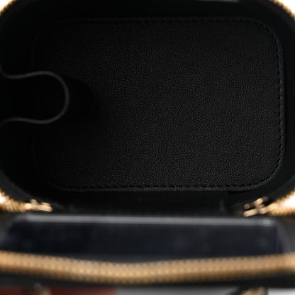 Chanel Lambskin Quilted Mini Enamel Vanity Case With Chain Black 5 of 11
