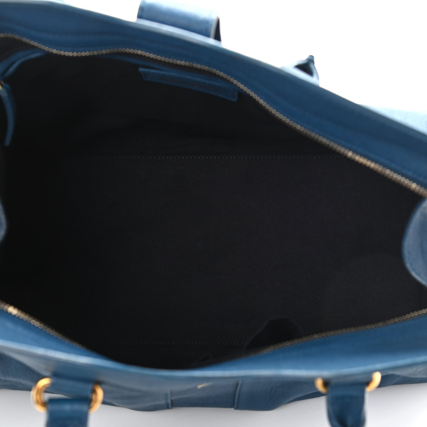 Saint Laurent Sheepskin Medium Cabas ChYc Blue 5 of 10