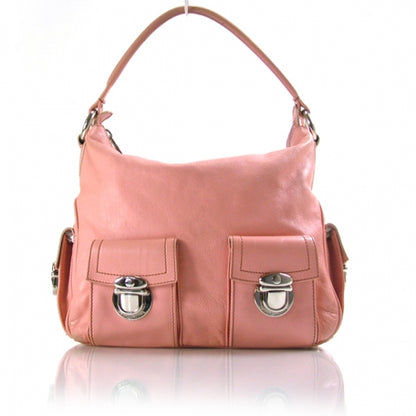 Marc Jacobs Leather Large Multipocket Hobo Pink 1 of 12
