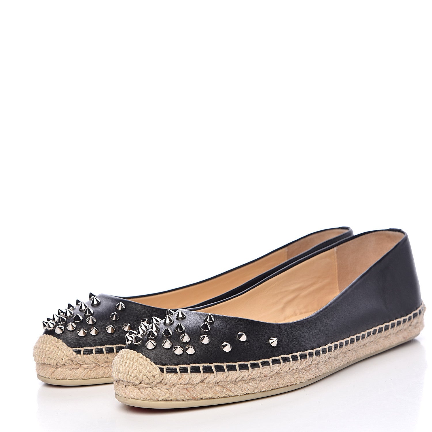 Christian Louboutin Nappa Aliochette Espadrilles 41 Black 3 of 10