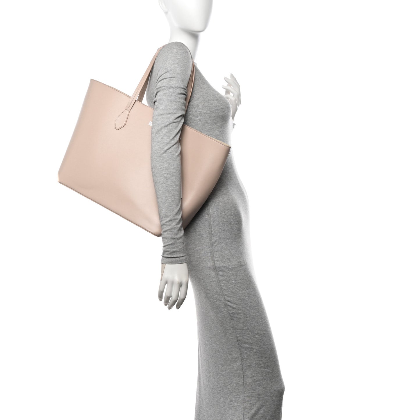 Smooth Calfskin Wing Shopper Tote Dune