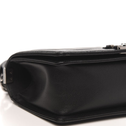 Chanel Caviar Chevron Quilted Medium Boy Flap Black 8 of 10