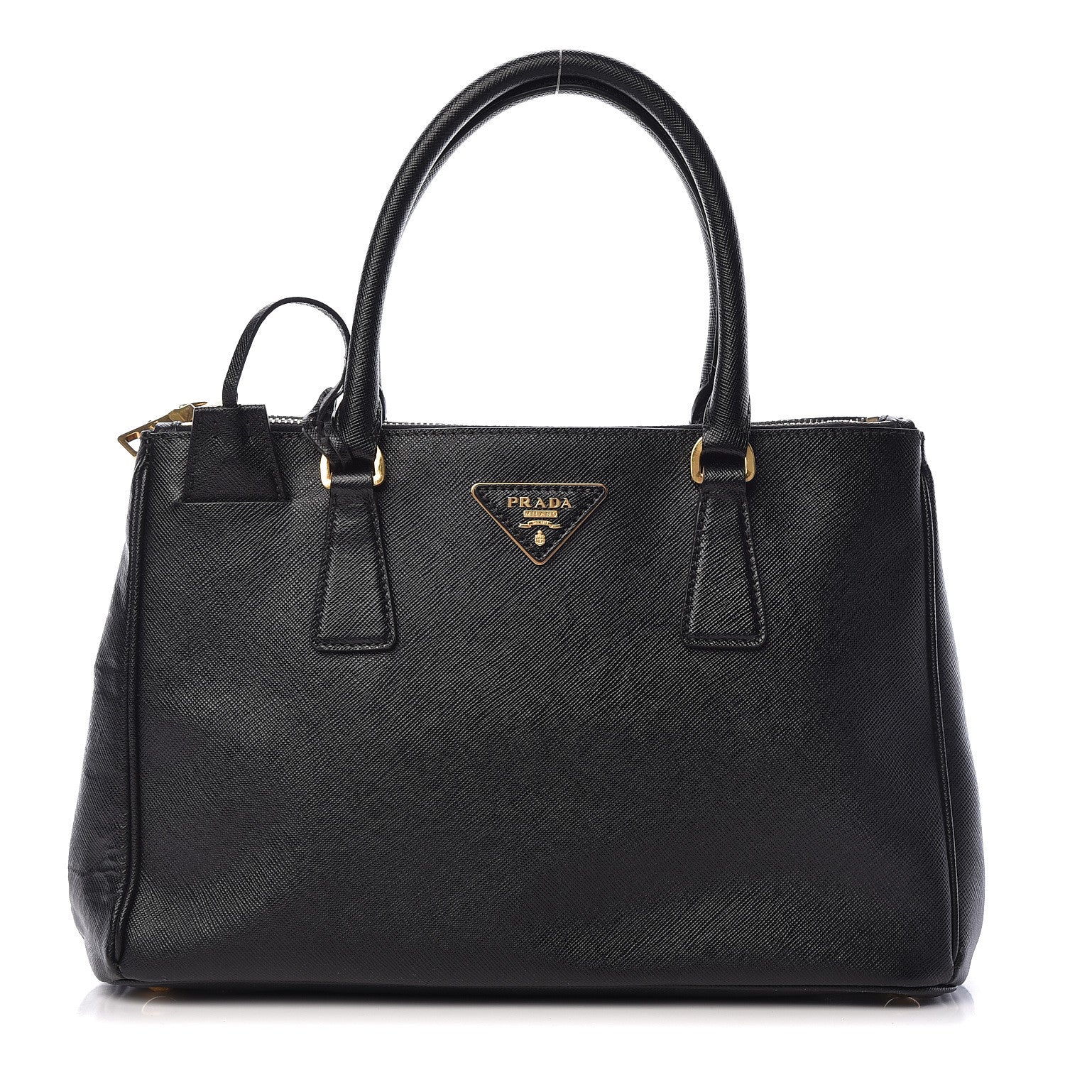Prada Saffiano Small Galleria Double Zip Tote Black 1 of 20