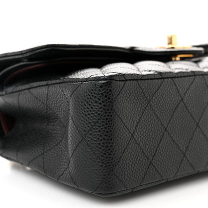 Chanel Caviar Quilted Small Double Flap Black 9 of 10