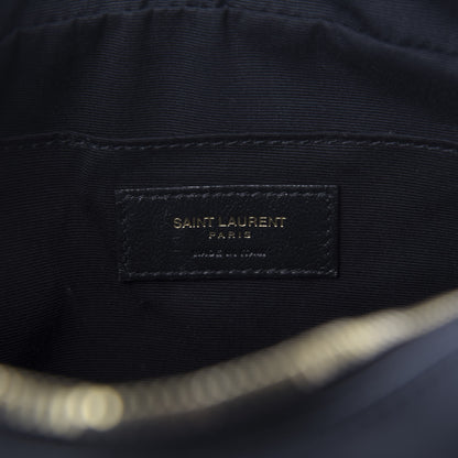 Saint Laurent Calfskin Matelasse Monogram Lou Camera Bag Black 8 of 9