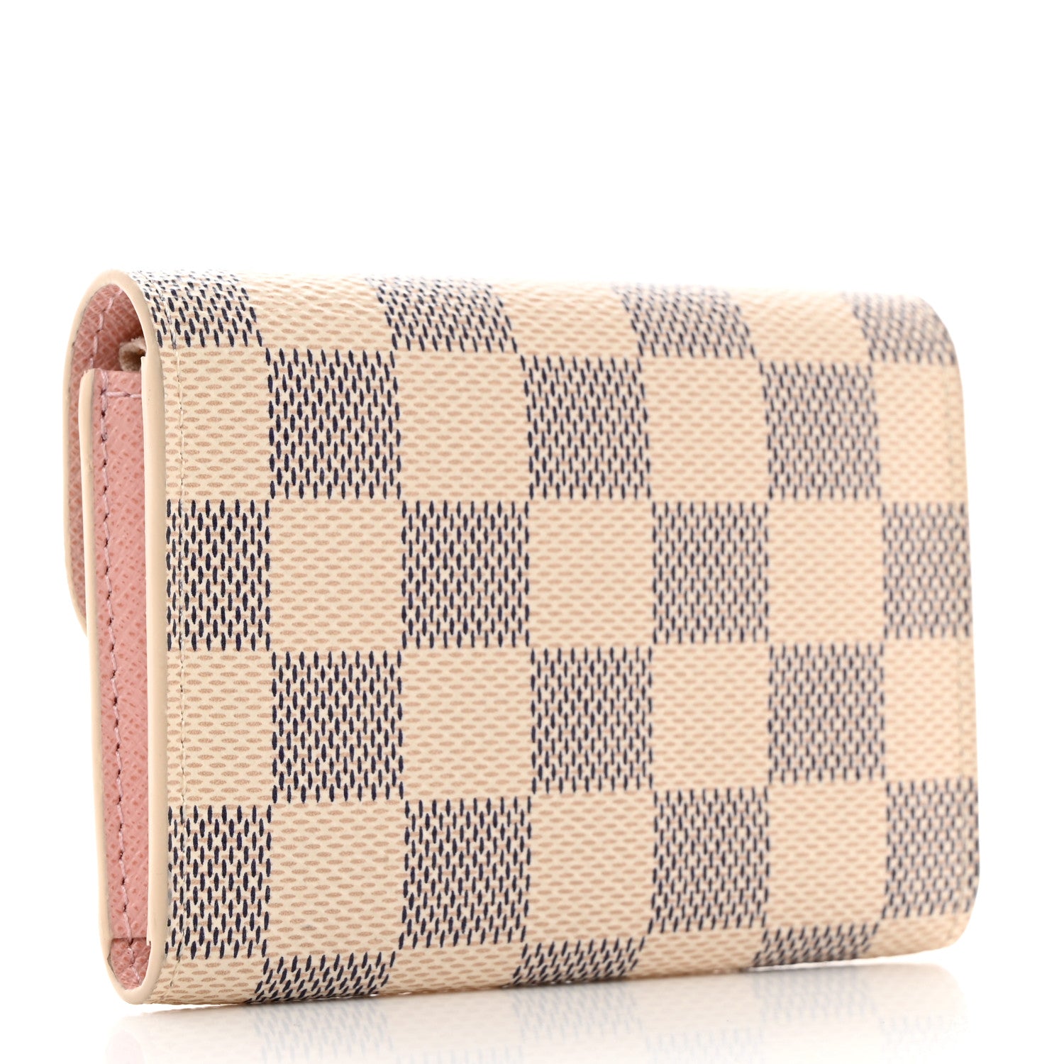 Louis Vuitton Damier Azur Rosalie Coin Purse Rose Ballerine 2 of 7