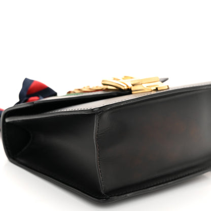 Gucci Calfskin Mini Sylvie Chain Shoulder Bag Black 9 of 11