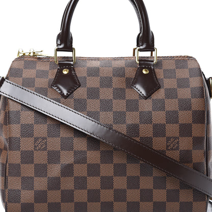 Louis Vuitton Damier Ebene Speedy Bandouliere 25 8 of 12