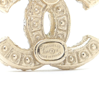 Chanel Pearl CC Earrings Gold 4 of 6