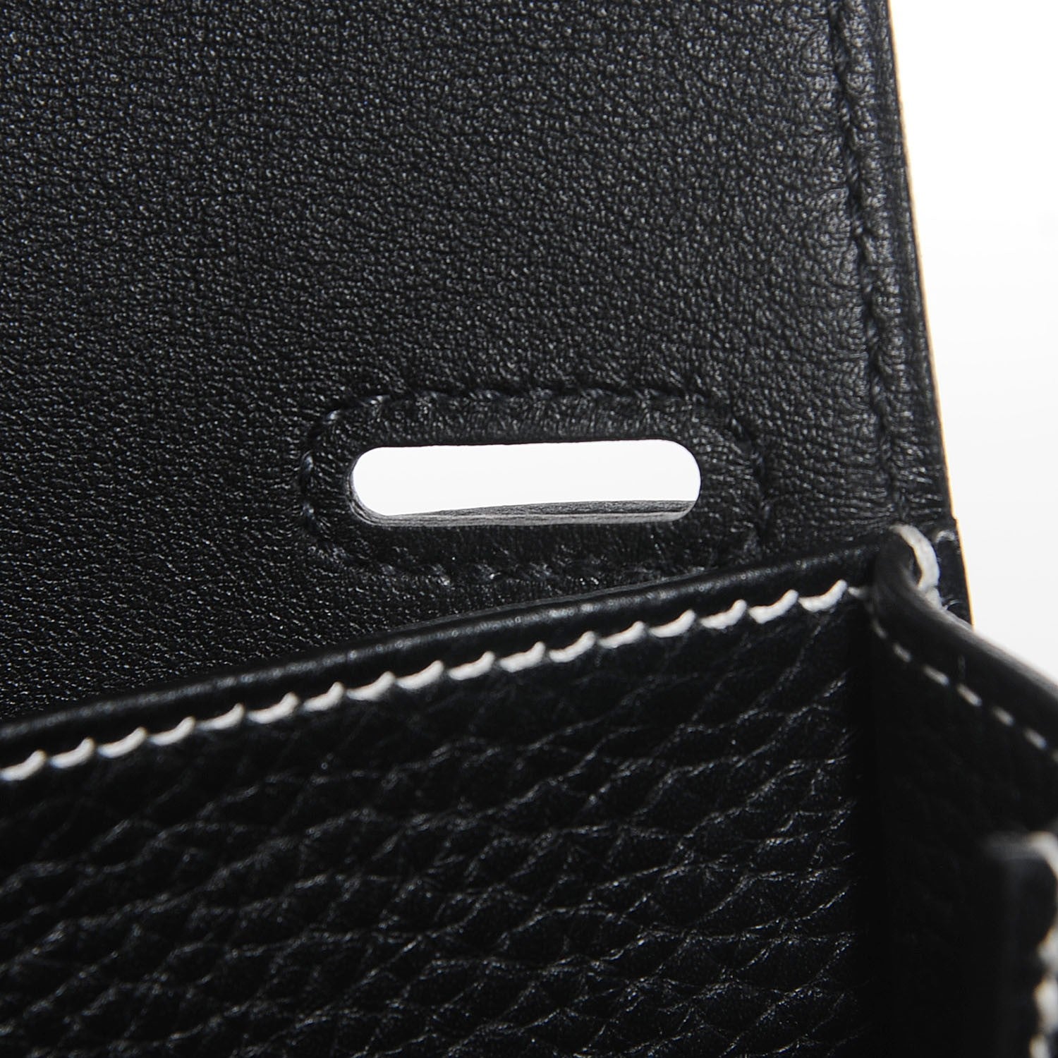 Hermes Taurillon Clemence Halzan 31 Black 9 of 13