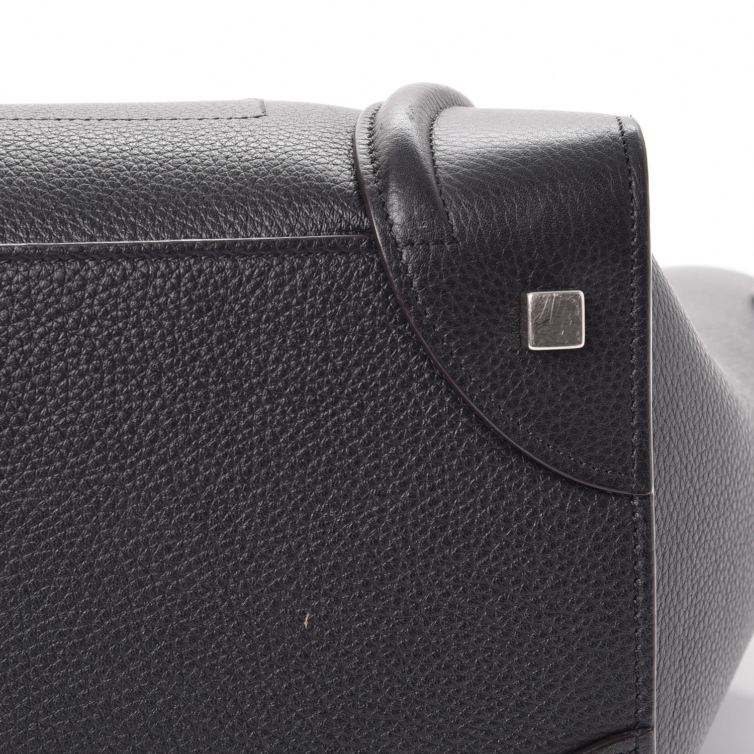 Celine Drummed Calfskin Mini Luggage Black 11 of 12