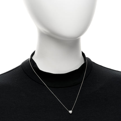 Roberto Coin 18K White Gold Diamond Tiny Treasures Puffed Heart Pendant Necklace 2 of 4