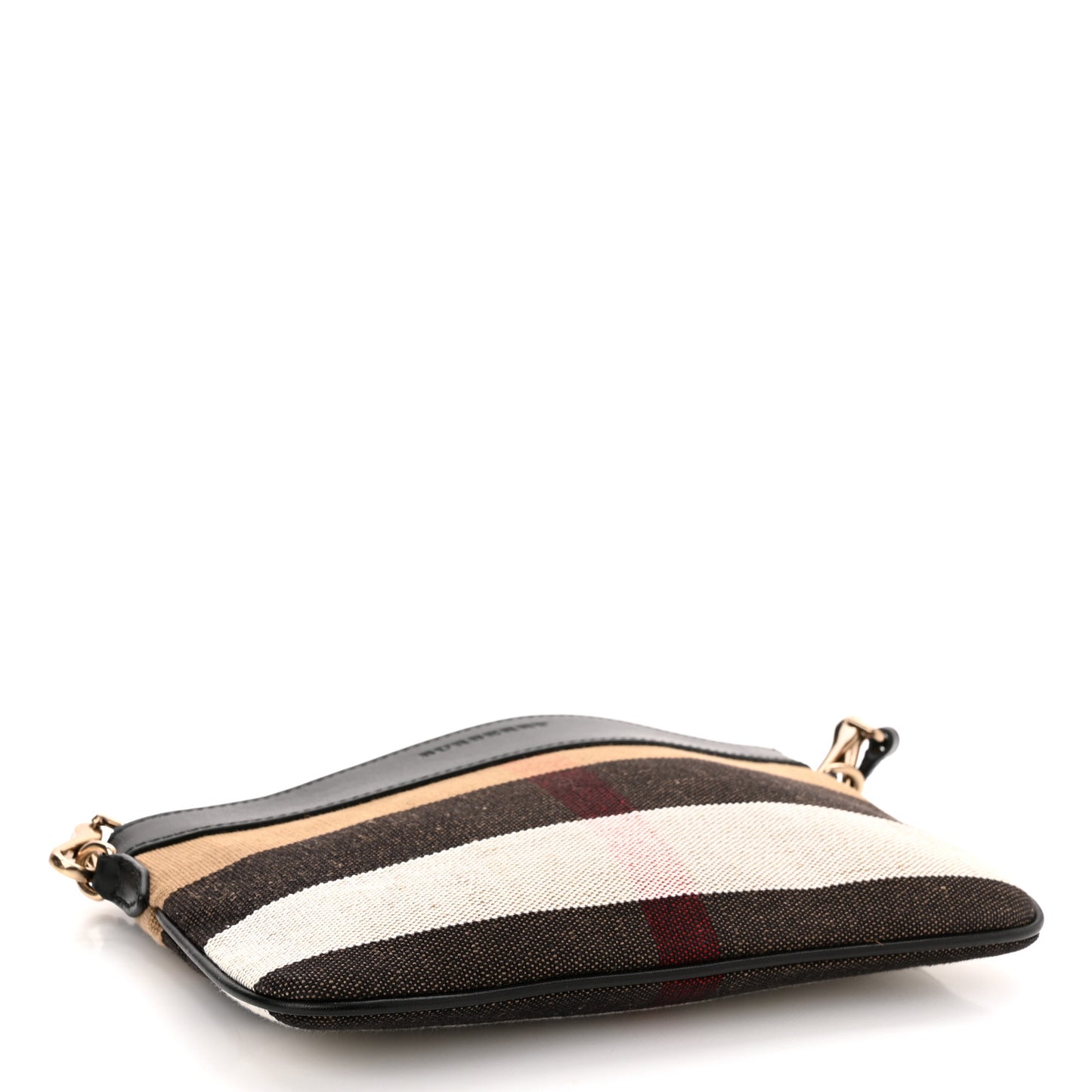 Mega Check Peyton Crossbody Clutch Bag Black