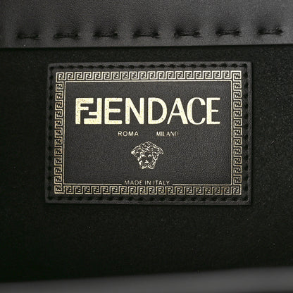 Fendi X VERSACE Calfskin Plexiglass Fendace Medium Fendi Sunshine Shopper Tote Black 6 of 8