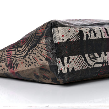 Burberry Coated Canvas Medium Reversible Doodle Tote Black 4 of 11