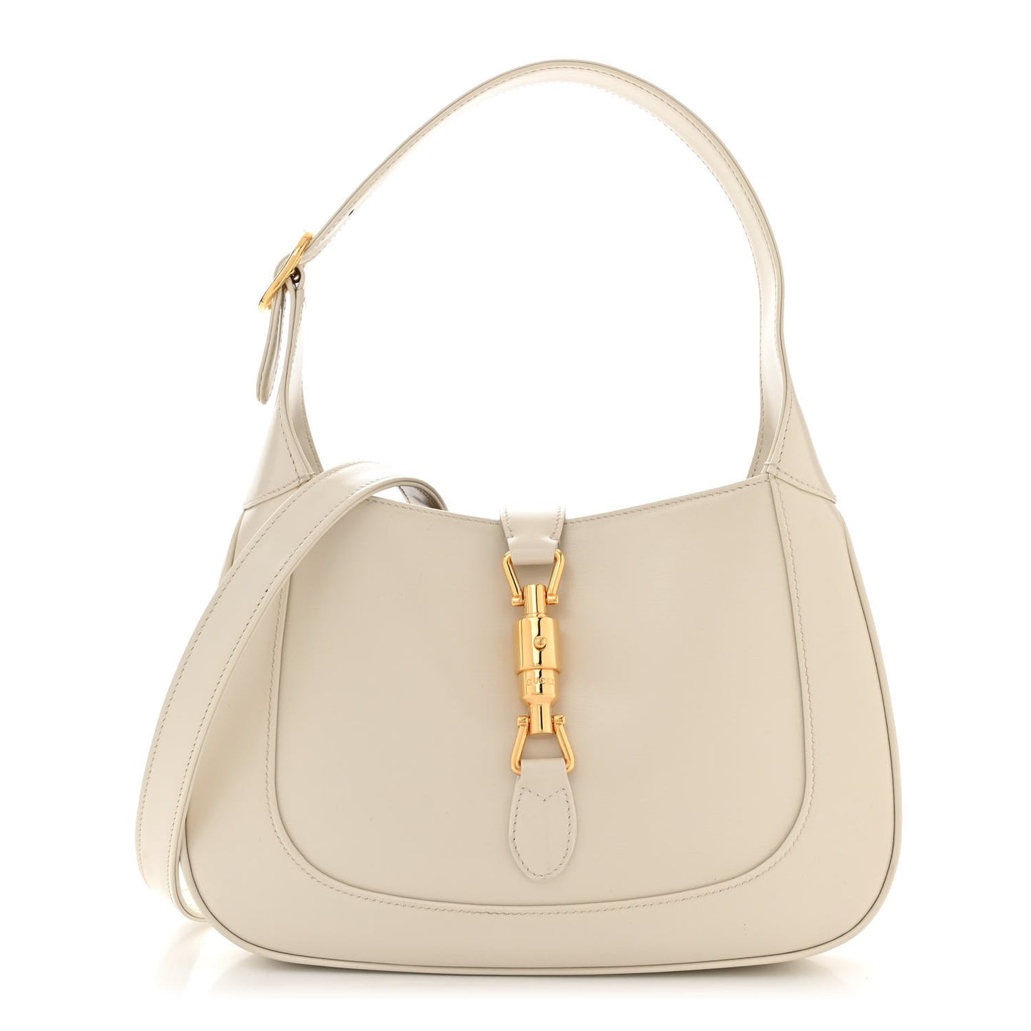 Boarded Dyana Lux Calfskin Small Jackie 1961 Hobo Mystic White