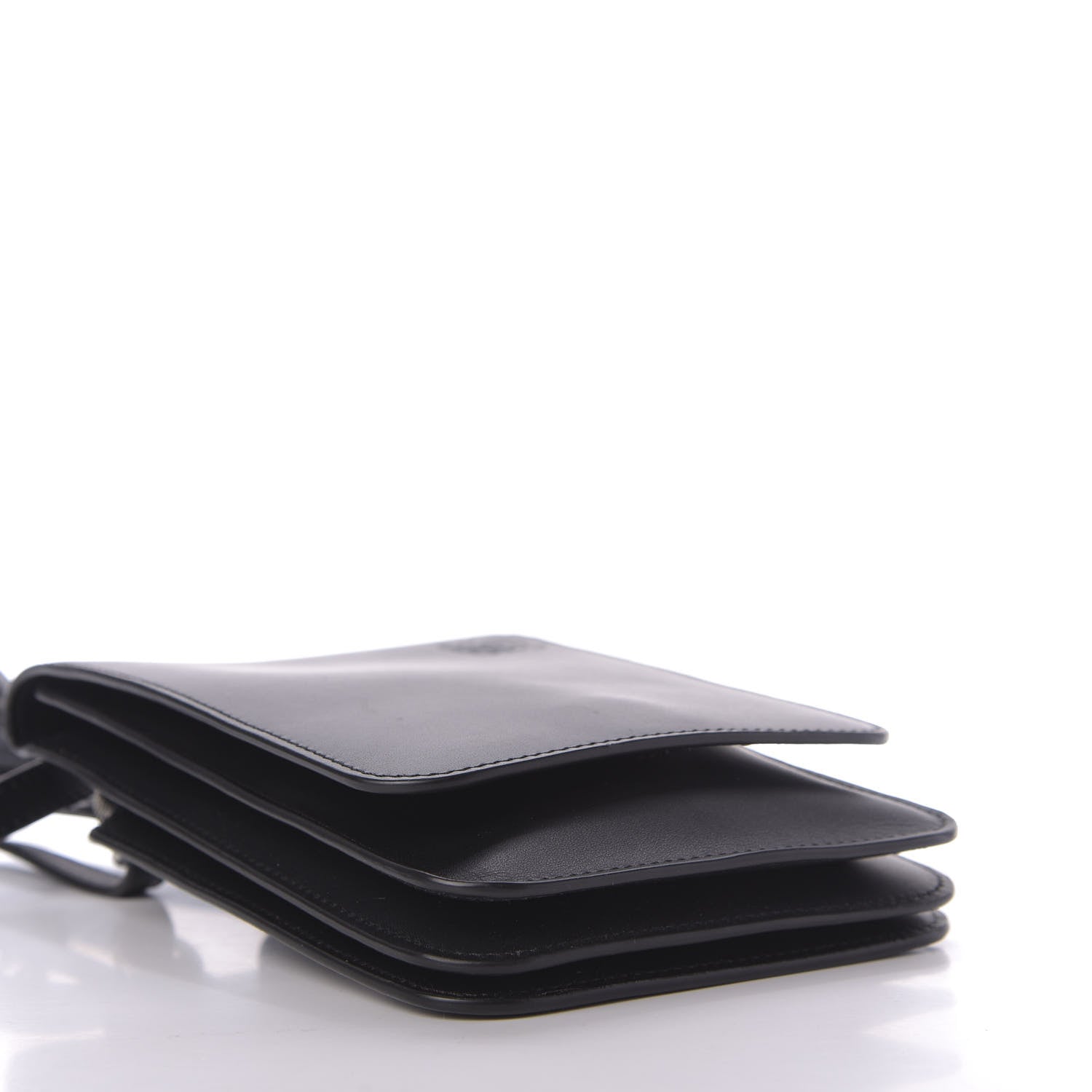 Loewe Smooth Calfskin Gusset Flat Crossbody Black 4 of 9