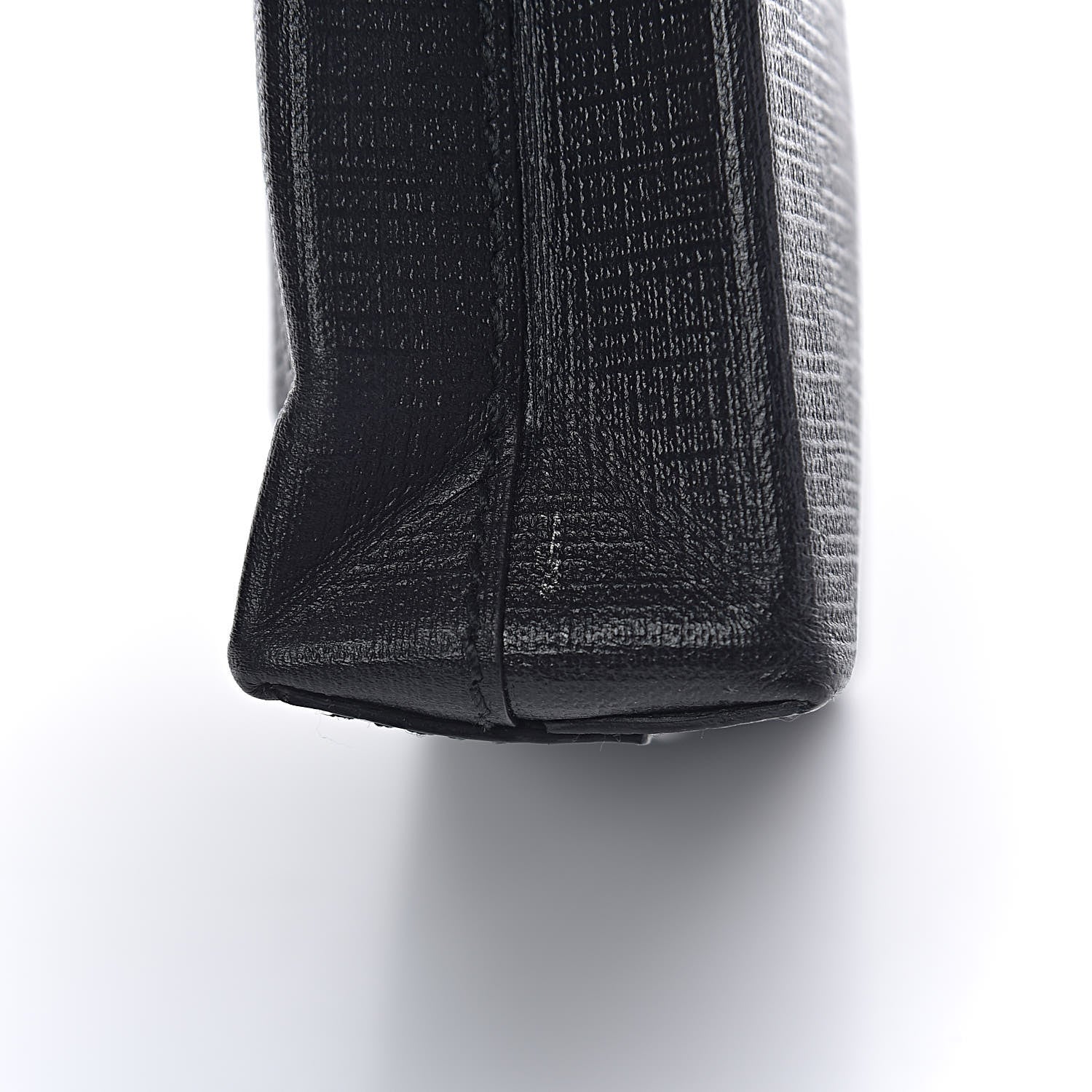 Balenciaga Squared Calfskin Logo Shopping Envelope Clutch Black 7 of 8