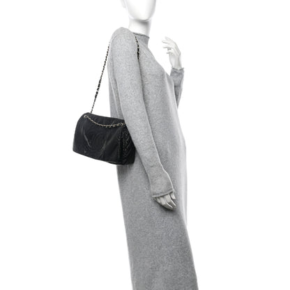 Chanel Vinyl Medium Rock and Chain Flap Black Black 3 of 11