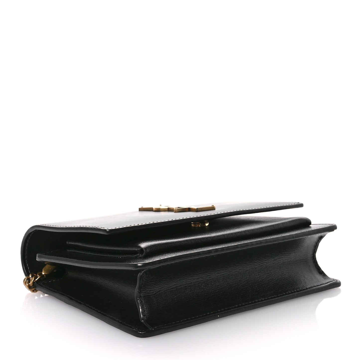 Calfskin Monogram Sunset Chain Wallet Black