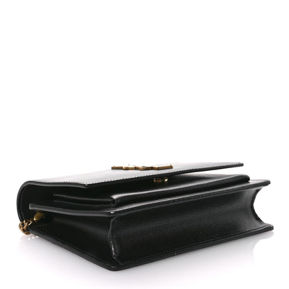 Saint Laurent Calfskin Monogram Sunset Chain Wallet Black 4 of 10