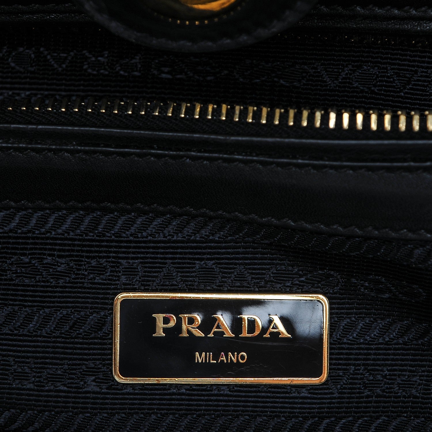 Prada Glace Calf Twin Pocket Tote Nero Black 6 of 6
