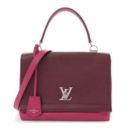 Louis Vuitton Calfskin Lockme II Top Handle Grenat Dahlia 1 of 11