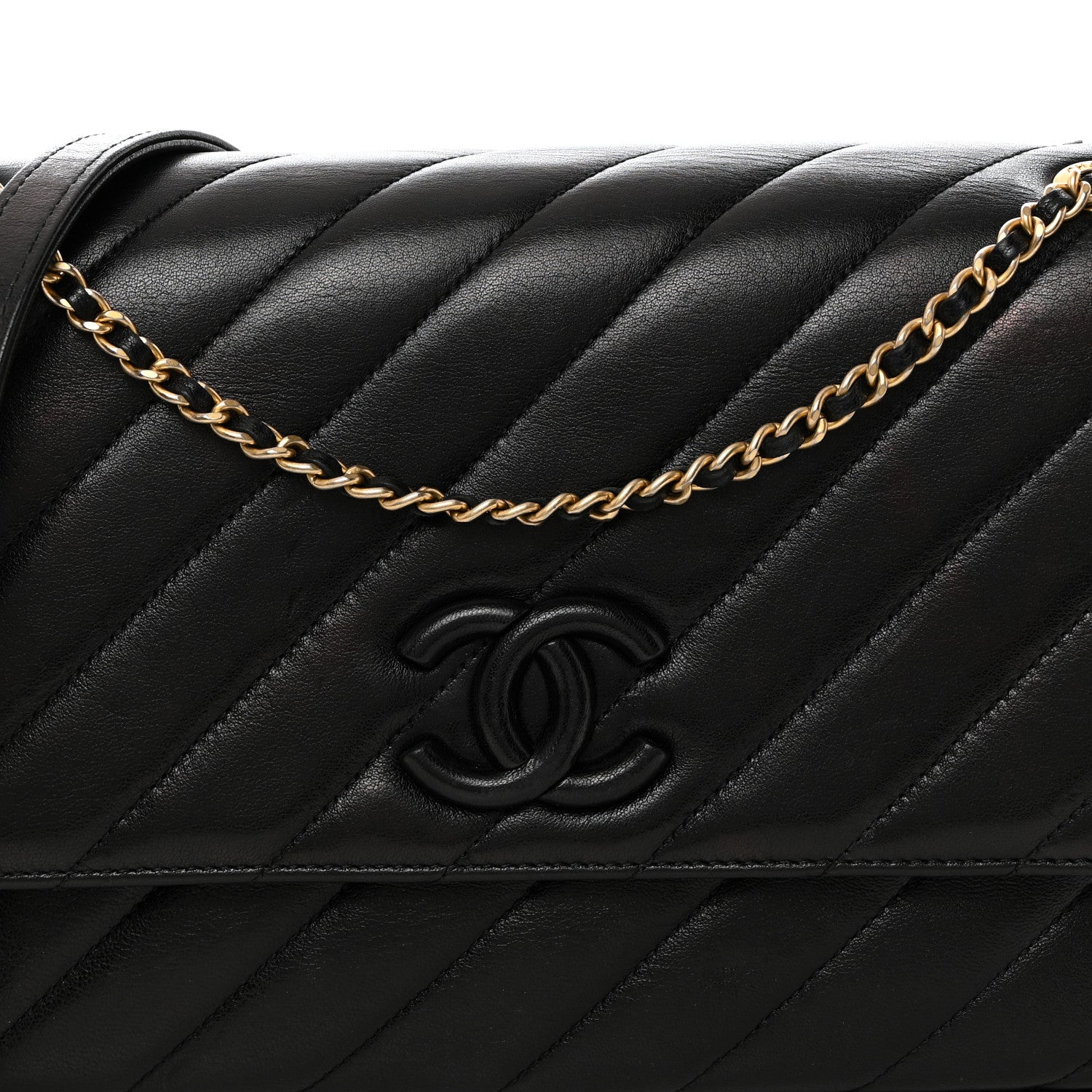 Chanel Lambskin Quilted Jumbo Coco Vintage Flap Black 9 of 11