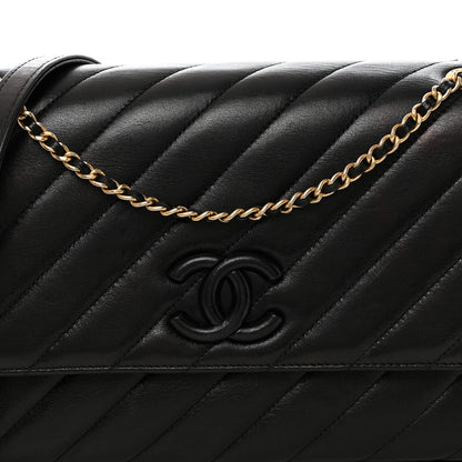 Chanel Lambskin Quilted Jumbo Coco Vintage Flap Black 9 of 11