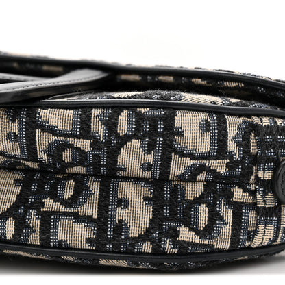 Christian Dior Oblique Mini Saddle Bag Blue 11 of 13