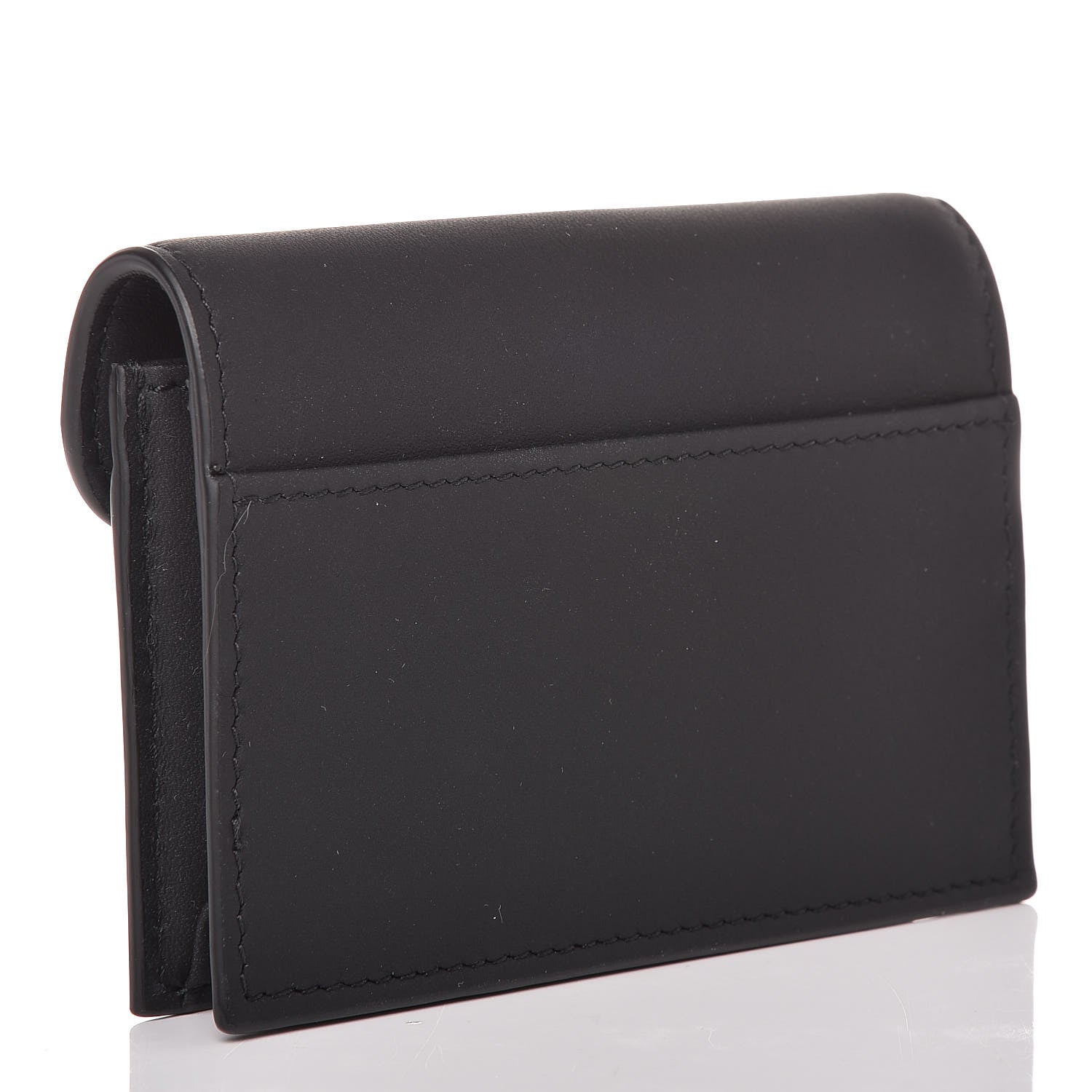 Christian Dior Ultra Matte Calfskin Saddle Card Holder Black 3 of 9