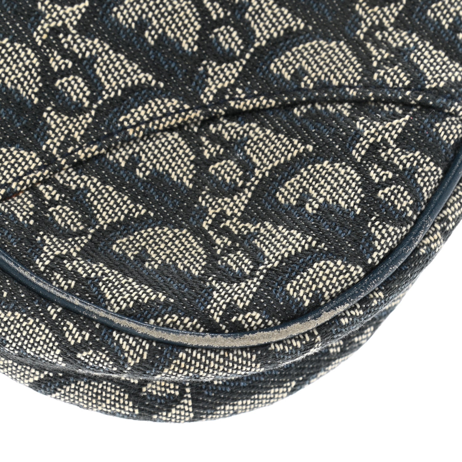 Christian Dior Monogram Mini Saddle Pochette Navy 6 of 12
